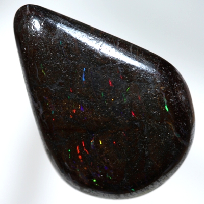 SOLID BOULDER OPAL Sparkles of bright red and green SEE VIDEO 